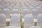 modern conference hall interior with white chairs. seminar room