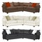 Modern or Contemporary Sectional Sofa with Contrasting Pillows