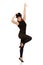 Modern contemporary style woman ballet dancer.