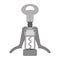 Modern corkscrew utensil icon design