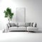 Modern Corner Sofa in a white background