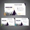 Modern Corporate Business Card with 3 Alternate Colors and Vectorized Buildings