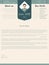 Modern cover letter design with details