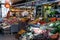 A modern covered market in the Market Square of Rouen, France