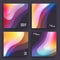 Modern Covers Template Design. Fluid colors. Set of Trendy Holographic Gradient shapes for Presentation, Magazines, Flyers. EPS 10