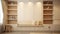 Modern Cream Hutch With Soft Armrests 2.8 Meters Length Rayon Frame