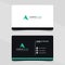 Modern and creative business card template. Minimalist and clean name card. Two sided cards.