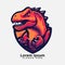 Modern Creative Esport vector Dinosaur Modern Logo art design drawing