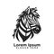 Modern Creative Esport vector Zebra Modern Logo art design drawing