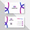 modern creative simple clean business card or visiting card design template