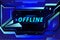 Modern currently offline twitch banner background  template