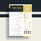 Modern curriculum vitae design template