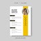 Modern Curriculum Vitae design template vector