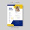 Modern Curriculum Vitae design template vector