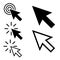 Modern cursor icons vector set. Cursor symbol illustration. For web sites.