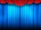 Modern curtains of a theater