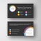 Modern dark business card template