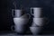 Modern dark ceramic kitchenware