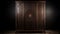 Modern Dark Wood Cabinet With Islamic Art Influence