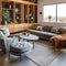 Modern Desert Oasis: A desert-inspired living room with earth-toned furniture, cacti decorations, and tribal textiles4, Generati