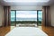 Modern Design Bedroom Interior Seascape View