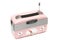 A modern design pink radio of the nostalgic era