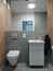 Modern design small bathroom and toilet interior