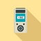 Modern dictaphone icon, flat style