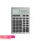 A modern digital calculator without symbols on the keys. Realistic design. On a white background. Equipment for office