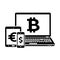 Modern digital devices icons with currency signs
