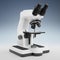 Modern digital microscope 3D rendering