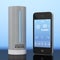 Modern Digital Wireless Home Weather Station with Mobile Phone w