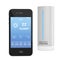 Modern Digital Wireless Home Weather Station with Mobile Phone w