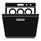 Modern dishwasher icon, simple style