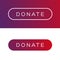 Modern Donate button flat