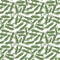 Modern doodle pattern with green peas on white background.