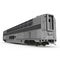 Modern doubledeck Railroad Wagon on white. 3D illustration