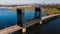 Modern Drawbridge + Manhattan Skyline - Hackensack River - Jersey City, New Jersey