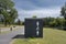 Modern dry toilets in public park in the Netherlands