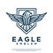 Modern eagle emblem vector logo