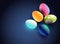 Modern Easter egg background design