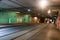 modern eco-friendly electric public transport tunnel looks like metro