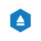 Modern Eject Icon Button Logo