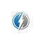 Modern electrical blue lightning bolt logo