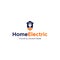 modern Electrohome electric house logo design