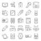 Modern Electronic Devices Doodle Icons Pack