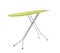 Modern empty ironing board on white