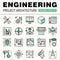 Modern engineering construction big pack. Thin line icons architecture.