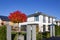 modern entry area carport and garage