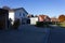 modern entry area carport and garage